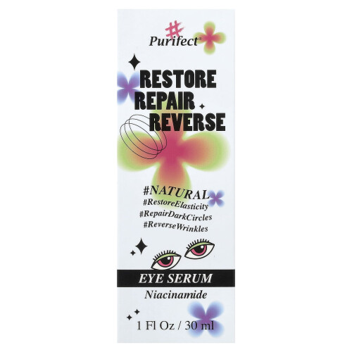 Purifect, Σερουμ Μάτι, Νιασίνη, 1 fl oz (30 ml) 1