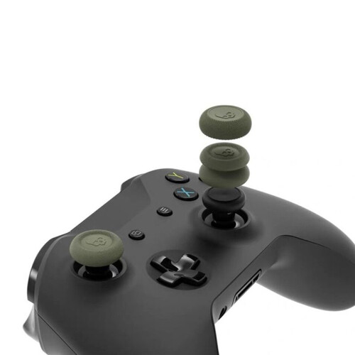 6pcs Thumb Stick Grip Caps Non-Slip Handle Rocker Button Cap for  One Game Controller Accessories Black 1