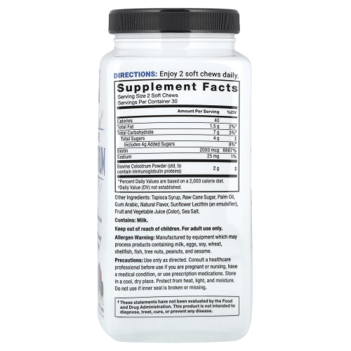 Force Factor, Awesome Colostrum, Bær & Creme, 60 Soft Chews 1