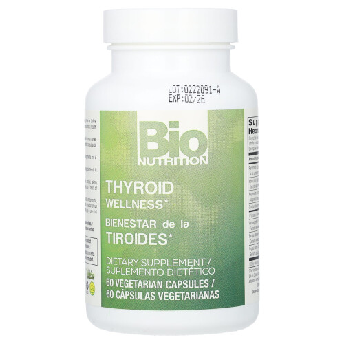 Bio Nutrition, Thyroid Wellness, 60 Vegetarian Capsules 2