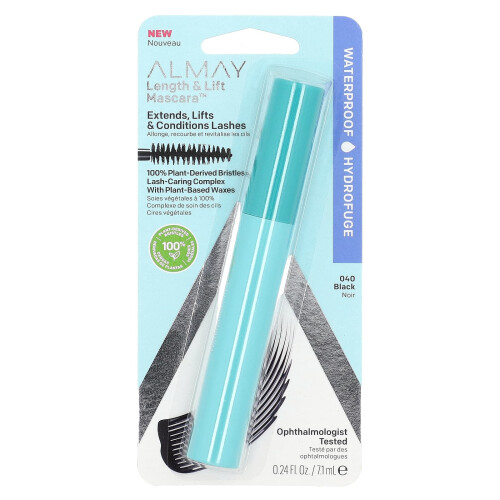 Almay, Lunghezza e Elevazione del Mascara, 040 Nero, 0,24 fl oz (7,1 ml) 1