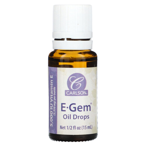 Carlson, Gotas de Óleo E-Gem, 1/2 fl oz (15 ml) 2