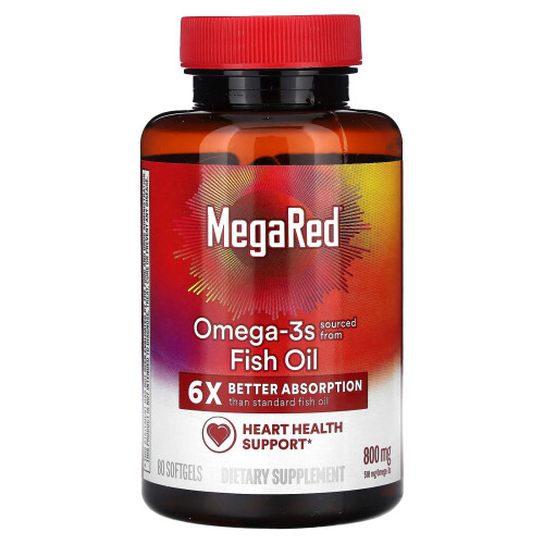 Schiff, MegaRed, Omega-3s Viskoöl, Vanilla, 800 mg, 80 Softgels 2