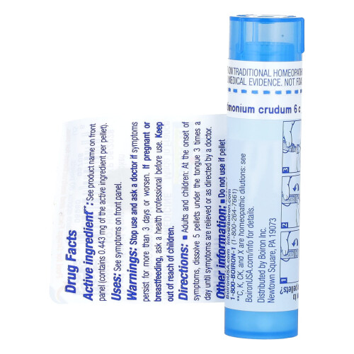 Boiron, Antimonium Crudum, 6C, Ca. 80 Pellets 1