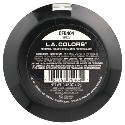 L.A. Colors, Bronzante, CFB404 Spezia, 0,42 oz (12 g) 1