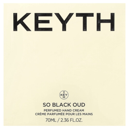 KEYTH, Perfumed Hand Cream, So Black Oud, 2,36 fl oz (70 ml) 1