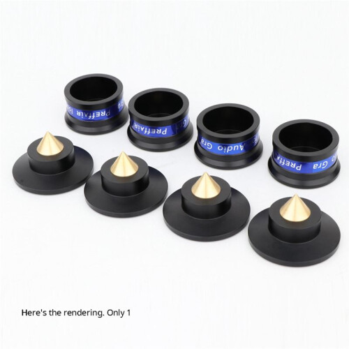 Speaker Isolation Spikes Speaker Base Pads with Non-Slip Base Pad Aluminium Anti-Vibration for Turntable Amplifier A 2