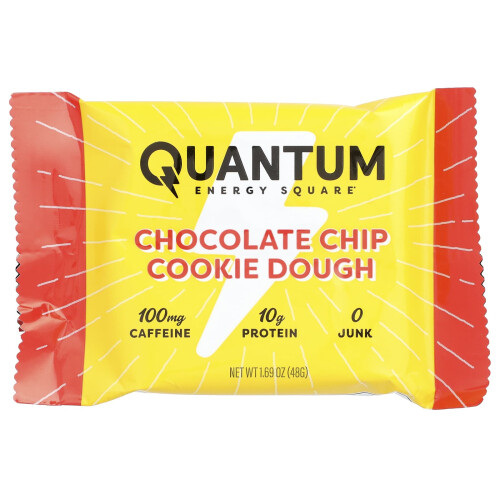 Quantum Energy Square, Τσόκολα Τσιπ Κούκι Ντόγκ, 8 Μπάρες, 1.69 oz (48 g) Κάθε 2