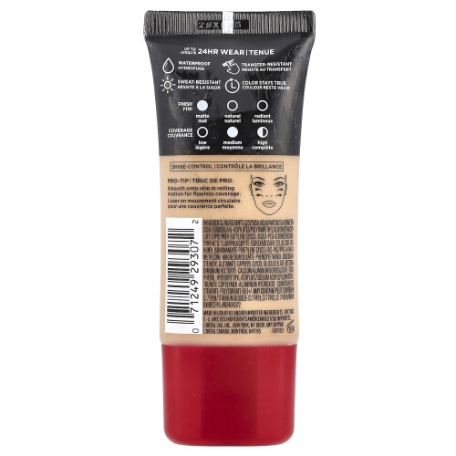 L'Oré, Infallible, Pro-Matte Perustus, 108 Karamelli Beige, 1 fl oz (30 ml) 1