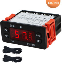8X ETC-974 Digitale Temperatuurregelaar Microcomputer Thermostaten Thermostaat Koelalarm 220V NTC-Sensor