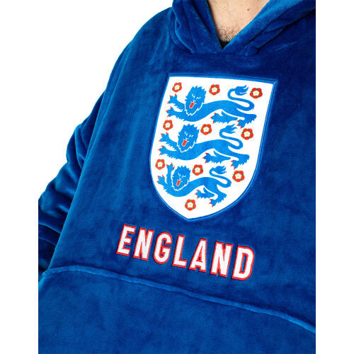 England Blanket Hoodie (Mens Blue) 2