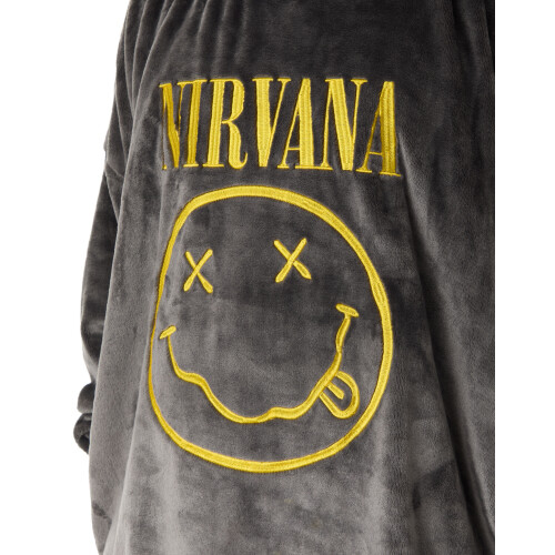 Nirvana Blanket Hoodie (Mens Black) 2