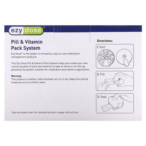 Ezy Dose, Sistema di Pacchetti di Pillola e Vitamine, 1 Set 1