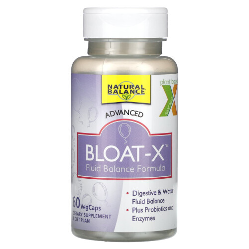 Natural Balance, Βλοκάς-X, Φόρμουλα για την Ισορροπία του Υγρού, 60 Βεγκαπ 2