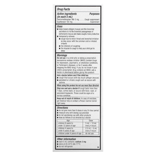 Mucinex, Παιδιά, Κούφος, Ηλικία 4+ Χρόνια, Cherry, 4 fl oz (118 ml) 1