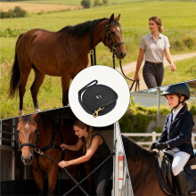 Longlijn voor Paarden, Prestatiegerichte Paardenuitrusting, Trainingstouw voor Paarden met Zachte Grip - voor Dagelijks Gebruik op de Manege,