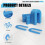 400pcs U-Shaped Horseshoe Tile Spacers, Plastic Spacers for Tile Leveling System, 1/16-Inch for Floor Tile Installation 3