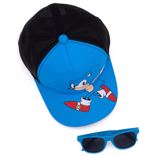 Sonic The Hedgehog Sonic the Hedgehog Adjustable Curved Peak Cap (Boys Blue) 1
