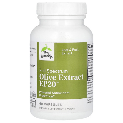 Terry Naturally, Full Spectrum Olive Extract EP20‚Ñ, 60 Capsuler 2