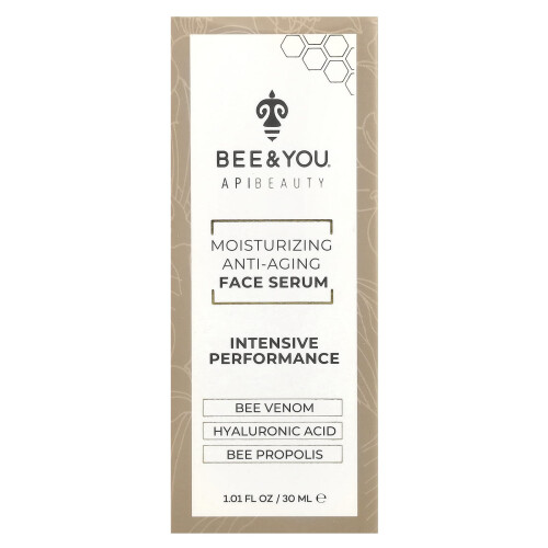 Bee & You, Moisturizing Anti-Aging Πρόσωπο Σερουμ, 1.01 fl oz (30 ml) 1