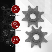 4x Electric Scooter 8 Tooth Sprocket 410 Chain Motor 1/2Inch X1/8Inch Engine Chain Pinion 8T Gear for MY1020 Motor