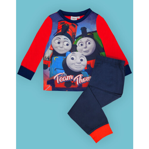 Thomas and Friends Long Sleeve Long Leg Pyjama Set (Boys Blue) 1