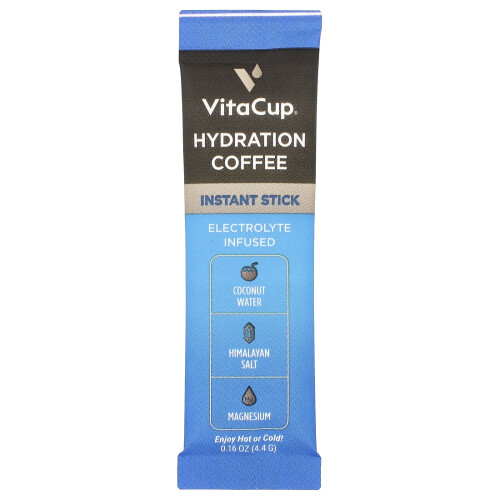 VitaCup, Hydration Instant Coffee, Medium Roast, 18 Single-Serve Sticks, 0.16 oz (4.4 g) Each 2