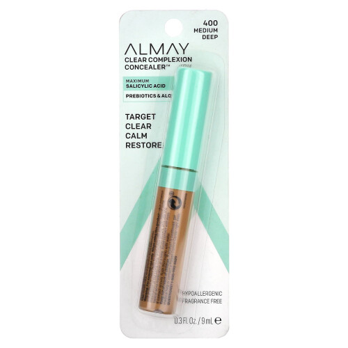 Almay, Clear Complexion Concealer, 400 Medium Deep, 0,3 fl oz (9 ml) 1