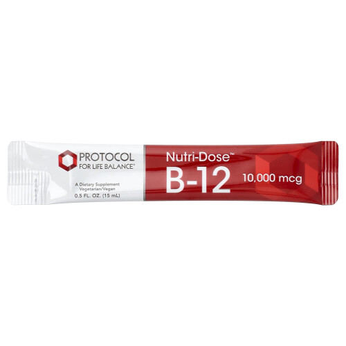 Πρωτόκολλο για τη Ζωή Ισορροπημένη, Nutri-Dose B-12, Mixed Berry, 12 Πακέτα, 0,5 fl oz (15 ml) Κάθε 2
