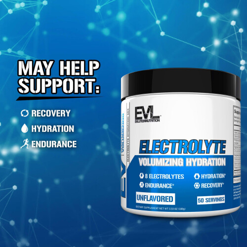 EVLution Nutrition, Electrolyte Volumizing Hydration, Unflavored, 3.53 oz (100 g) 2