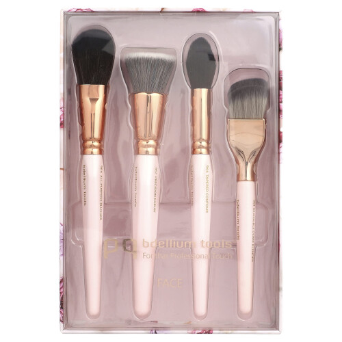 Bdellium Tools, Face Brush Set, 4 Brushes 1