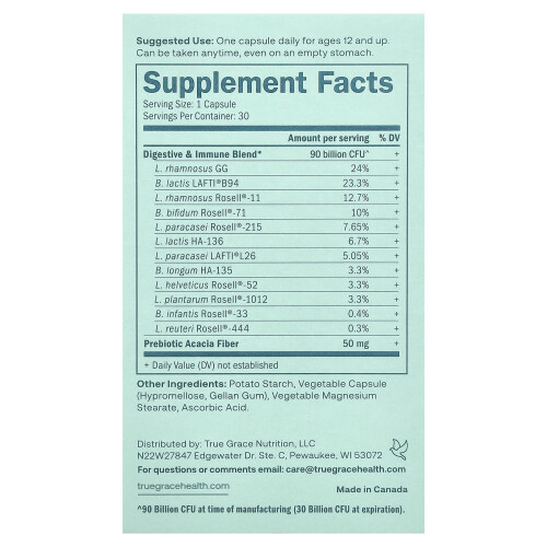 One Daily Probiotic 30 Vegetarian Capsules 1