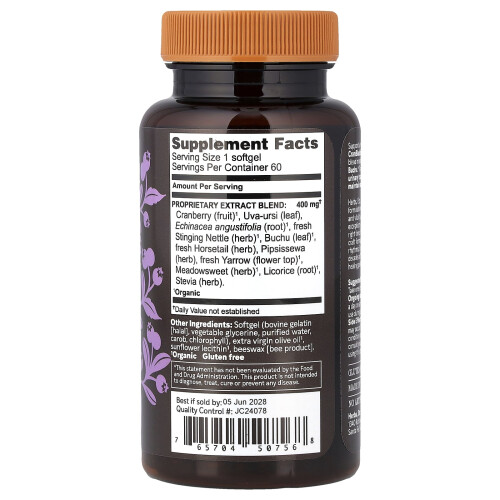 Herbs Etc., CranBladder ReLeaf, 60 Bløde Capsler 1