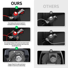 Batteri-Frånkopplingsbrytare 12V-48V Vattentät Toppstolpe Batterifrånkopplingsbrytare 12V Batteriavstängningsbrytare Master