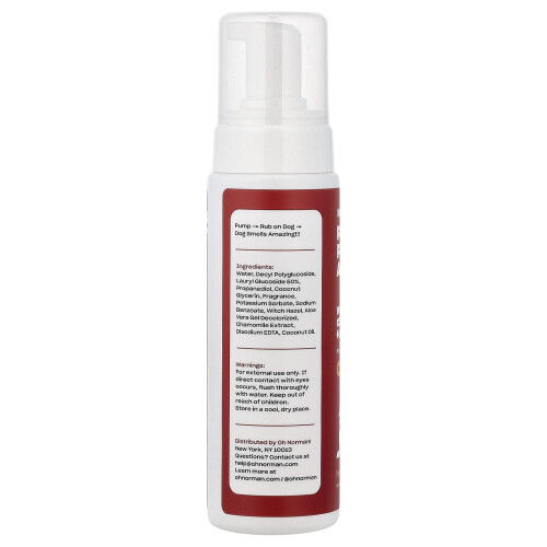 Oh Norman, Waterless Cleanser For Dogs, Magic Mandarin, 7.1 fl oz (209.9 ml) 1