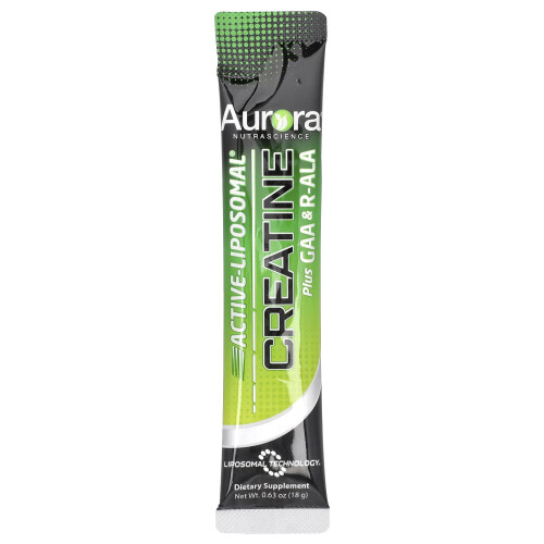 Αυρώρα Νουτρασάιενς, Active-Liposomal Creatine Plus GAA & R-ALA, 10 Packets 0.63 oz (18 g) Each 2