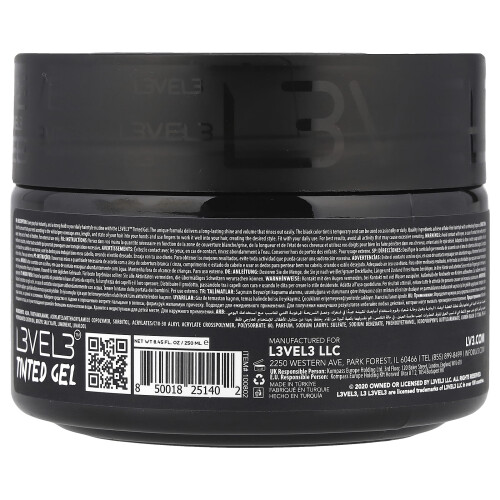 Tinted Gel Black, 8.45 fl oz (250 ml) από Level 3 1