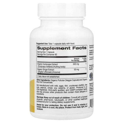 Organic Cordyceps Mushroom + Ginger 1