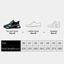 Chaussures de travail légères pour hommes en acier avec coque respirantes et antidérapantes, tailles 40-46