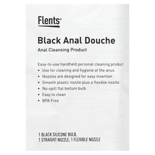 Flents, Sort Anal Douche, 3 Stykker 1