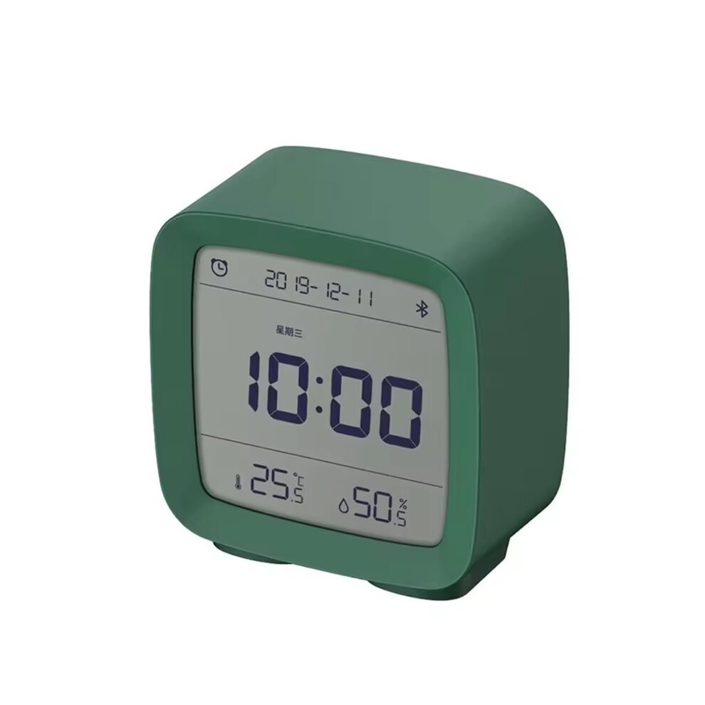 Cleargrass Alarm Clock Temperature Humidity Display Lcd Screen Adjust Night Light For Mihome App Green 6034120120984