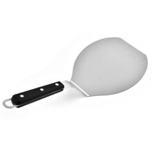Stainless Steel Pizza Peel with Ergonomic Handle for Easy Pizza Transfer and Oven Baking Use