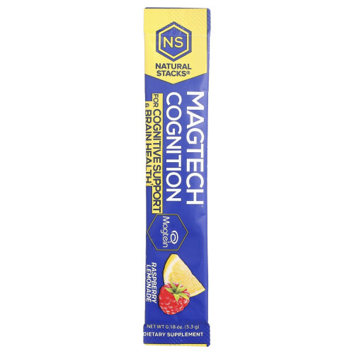 Natural Stacks, Magtech Cognition, Limone e Rabarbaro, 14 Bustine, 0.18 oz (5.3 g) Ogni 2