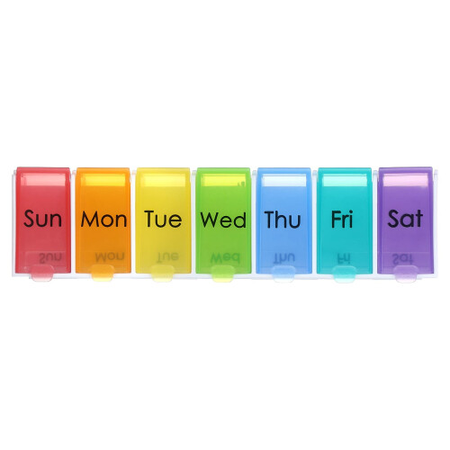 Ezy Dose, Weekly 7-Day with Ezy Fill Pill Organizer, 1 Count 2