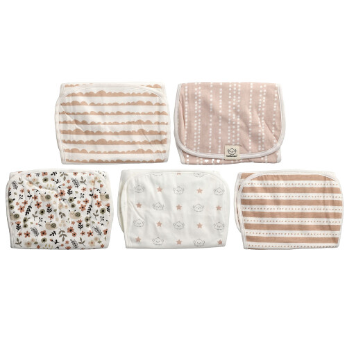 KeaBabies, Stadt-Burp-Überwurf, 5 Pack 2