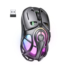 ONIKUMA DM02 Wireless Gaming Mouse Tri Model Hollowed-Out Long Endurance 1000Hz Polling Rate Game Mouse Gray