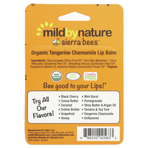 Mild By Nature, Οργανικά Λιπασιά, Ταντζερίνη Χάμαμοι, 4 Πακέτα, 0.15 oz (4.25 γρ.) Κάθε 2
