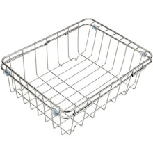 Expandable Stainless Steel Dish Drying Rack with Handle,Sink Drying Rack for Kitchen Counter and Vegetable Washing