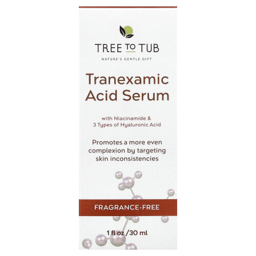 Δέντρο Σε Μπανιέρα, Tranexamic Acid Σερουμ, Αroma Free, 1 fl oz (30 ml) 1