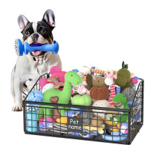 Cesta de Juguetes Indestructible para Perros, Caja de Juguetes Mediana para Perros, Cesta de Metal para Juguetes, Organizador de Juguetes.